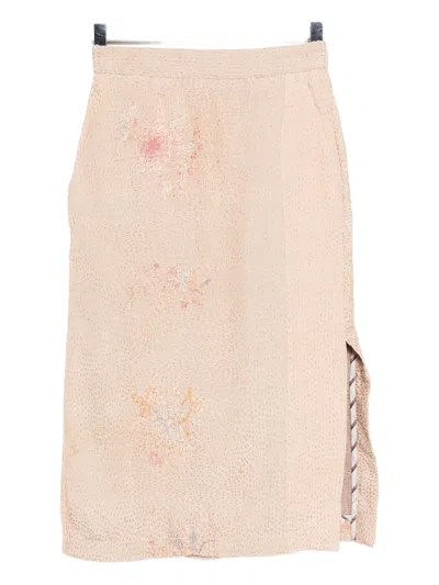 By Walid Piano Shawl Louisa Skirt In Neutral