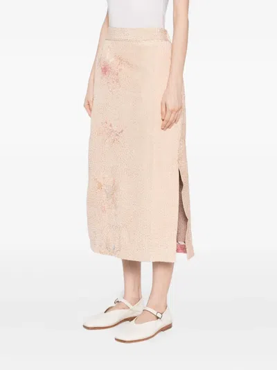 By Walid Piano Shawl Louisa Skirt In Neutral