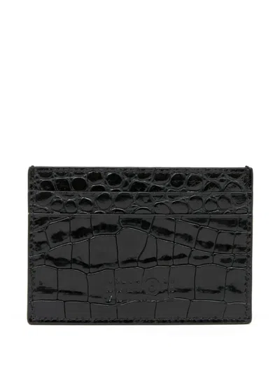 Mm6 Maison Margiela Kartenetui Mit Kroko-prägung