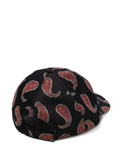 Needles Baseballkappe Mit Paisley-jacquardmuster In Black