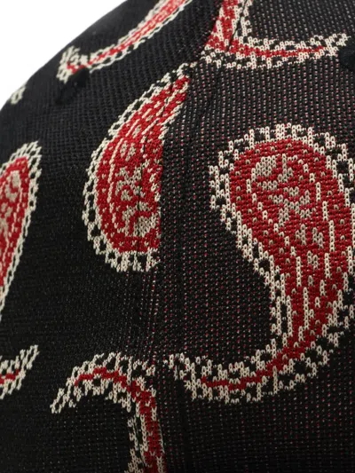 Needles Baseballkappe Mit Paisley-jacquardmuster In Black
