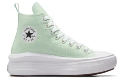 Converse (wmns)  Chuck Taylor All Star Move Platform In 'sticky Aloe' In Green