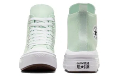 Converse (wmns)  Chuck Taylor All Star Move Platform In 'sticky Aloe' In Green