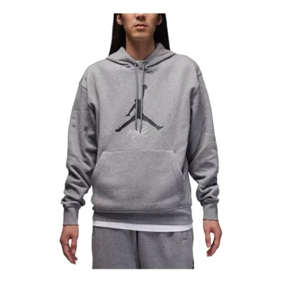 Air Jordan Fleece Hoodie 'grey' In Gray