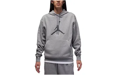 Air Jordan Fleece Hoodie 'grey' In Gray