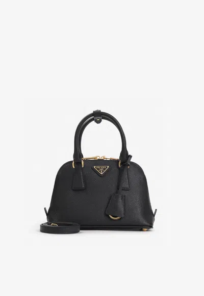 Prada Mini Promenade Leather Top Handle Bag