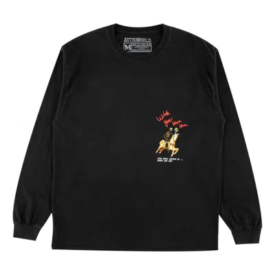 Travis Scott Astroworld Tour Horse Long Sleeve 'black'