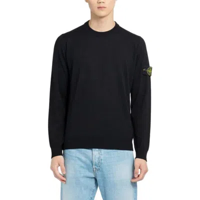 Stone Island Logo Patch Wool Sweater