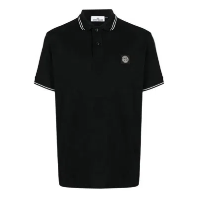 Stone Island Polo Shirt In Black