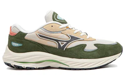 Mizuno Sports Style Wave Rider 'white Green' In Multi