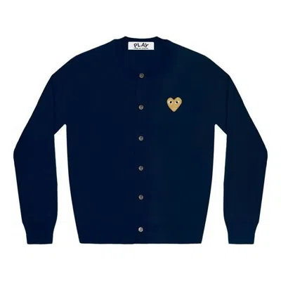 Comme Des Garçons Play (wmns) Comme Des Garcons Play Cardigan Gold Emblem 'navy' In Blue