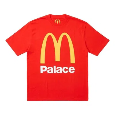 Palace X Mcdonald's Logo T-shirt 'red'