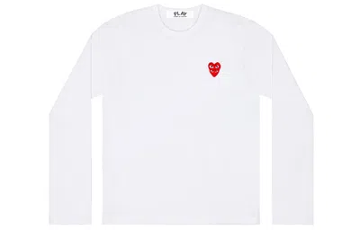 Comme Des Garçons Play Comme Des Garcons Play L/s Basic T-shirt Red Family Heart 'white'