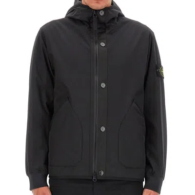 Stone Island Waffen Patch Shell R Hooded Jacket 'black'