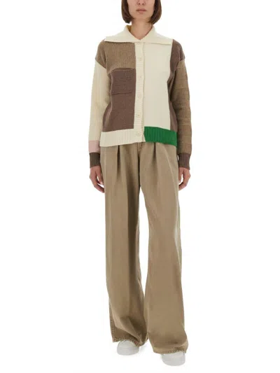 Haikure "candy Wide-leg" Jeans In Brown