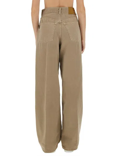 Haikure "candy Wide-leg" Jeans In Brown