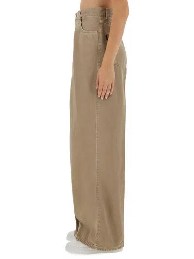 Haikure "candy Wide-leg" Jeans In Brown