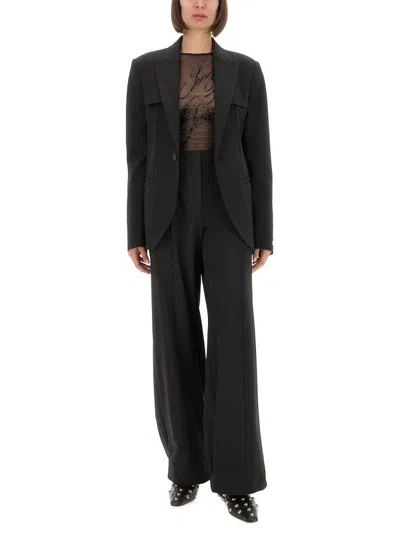 Jean Paul Gaultier Top With Embroidered Logo In Blue