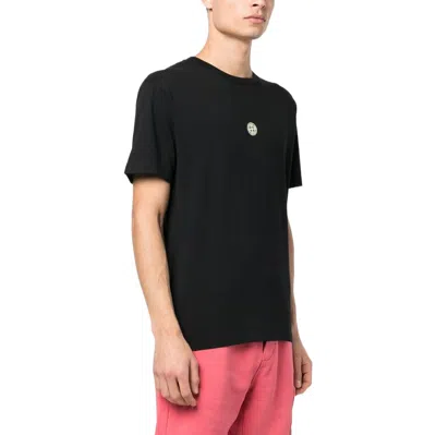 Stone Island Plain Logo T-shirt 'black'