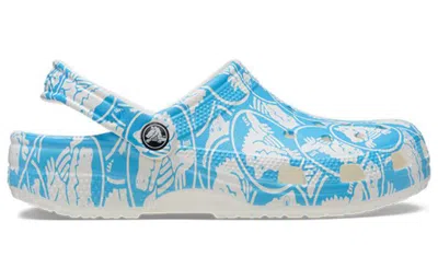 Crocs Classic Duke Print Clog In Blue