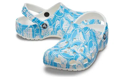Crocs Classic Duke Print Clog In Blue