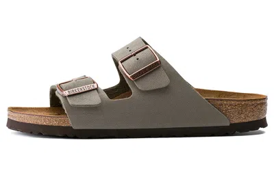 Birkenstock Arizona Birko-flor Birkibuc Narrow Fit 'stone'