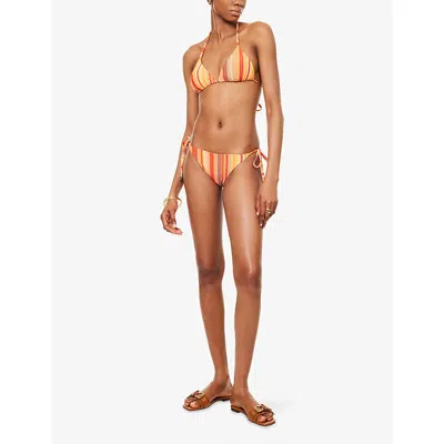 Monday Swimwear Womens Sardinia Strripe Le Marais Bikini Bottoms