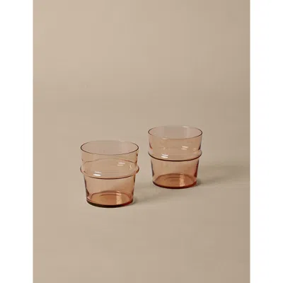 Ferm Living Blush Boya Low Tumbler Glasses Set Of Two