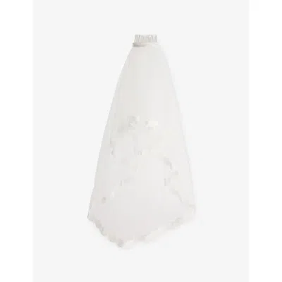 Savage X Fenty X Fenty Womens Hazy White At First Sight Lace Veil