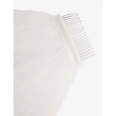 Savage X Fenty X Fenty Womens Hazy White At First Sight Lace Veil