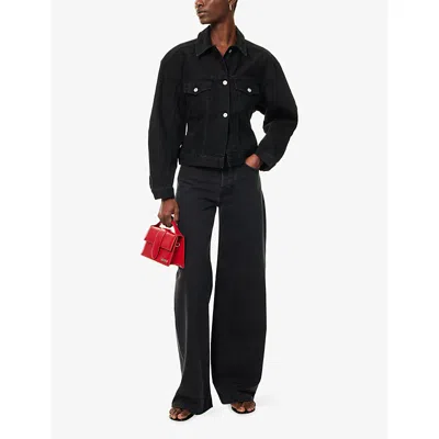 Jacquemus Womens Black La Veste Cotton Denim Jacket