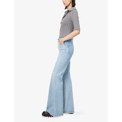 Paige Womens Brightside Marlow Flared Stretch-denim Jeans