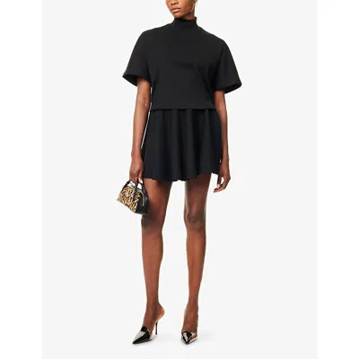 Alaïa Women Turtleneck T-shirt In Black