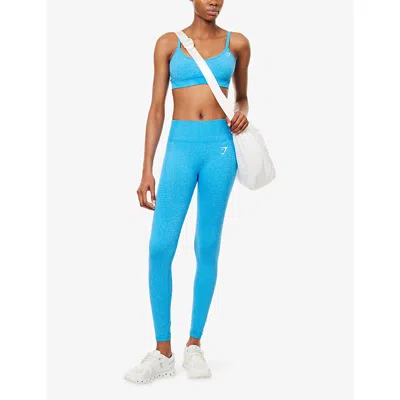 Gymshark Womens Blue Vital Sculpt Seamless Leggings Xl