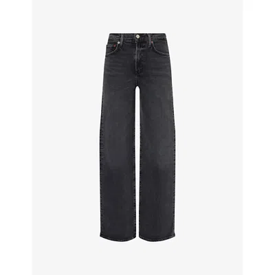 Agolde Womens Radius Harper Straight-leg Stretch-denim Jeans