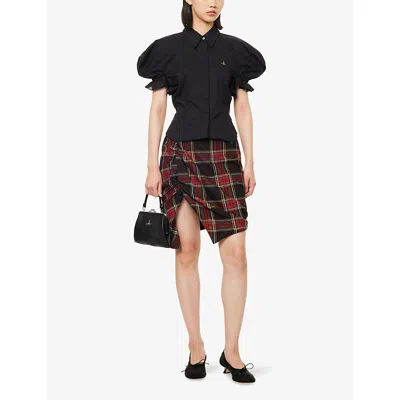 Vivienne Westwood Relaxed Fit Top Puff Sleeves In Black