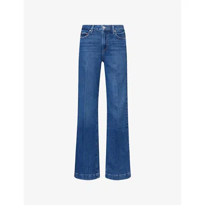 Paige Womens Sound Check Leenah Wide-leg Stretch-denim Jeans