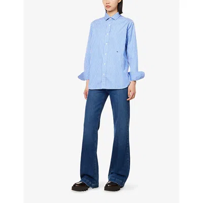 Paige Womens Sound Check Leenah Wide-leg Stretch-denim Jeans