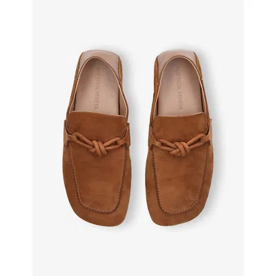 Bottega Veneta Daddy Suede Loafers - Men's - Calf Suede/rubber/calf Leather