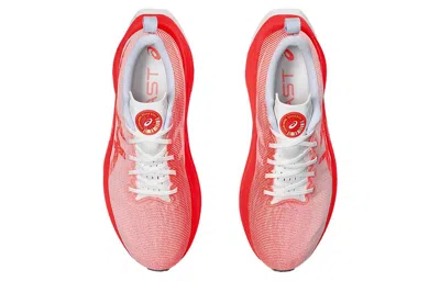 Asics Superblast 'white Sunrise Red' In Pink