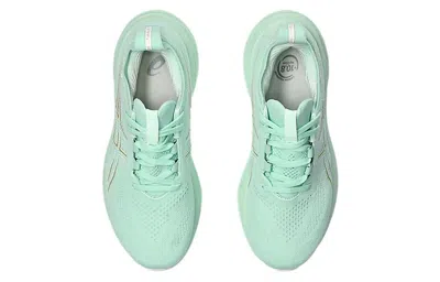 Asics Gel-nimbus 26 Wide 1012b602-300 Womens 5.5 Mint Tint Running Shoes Zpo3052
