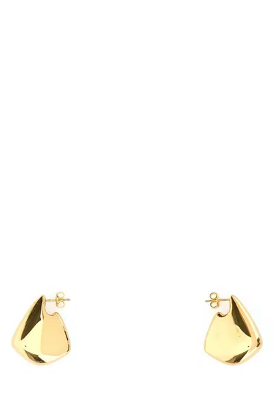 Bottega Veneta Large Fin Earrings In Gold