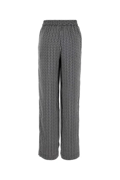Michael Kors Mk2000 Logo Satin Pants In Gray