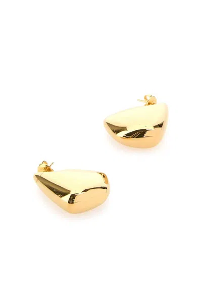 Bottega Veneta Large Fin Earrings In Gold