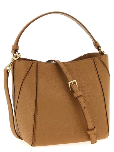 Tory Burch 'mcgraw' Small Bucket Bag In Brown