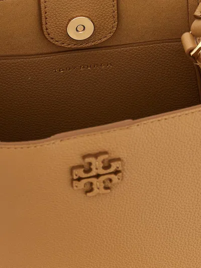 Tory Burch 'mcgraw' Small Bucket Bag In Brown