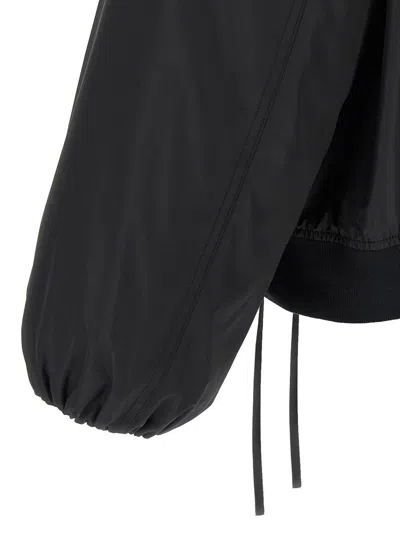 Jil Sander Balloon-sleeve Bomber Jacket In Black