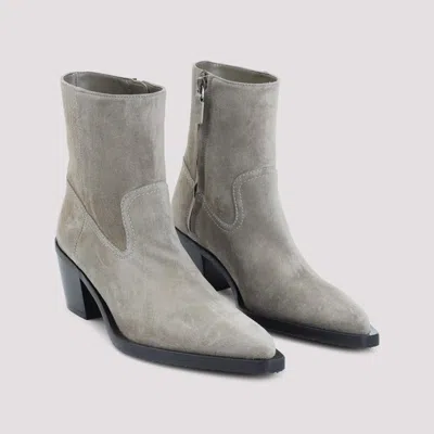 Stuart Weitzman 60mm Suede Pointed-toe Heeled Cowboy Boots