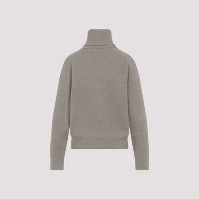 Brunello Cucinelli Wool Cashmere Silk Pullover In Gray