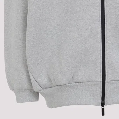 Fear Of God Relaxed Fit Grey Sweatshirt With Zip-up Front In Gray